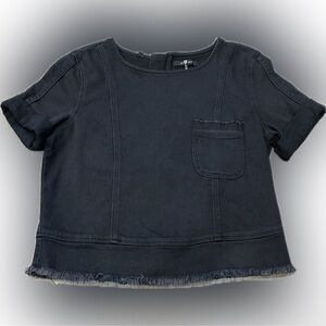 7 For All Mankind Denim Stretch Top